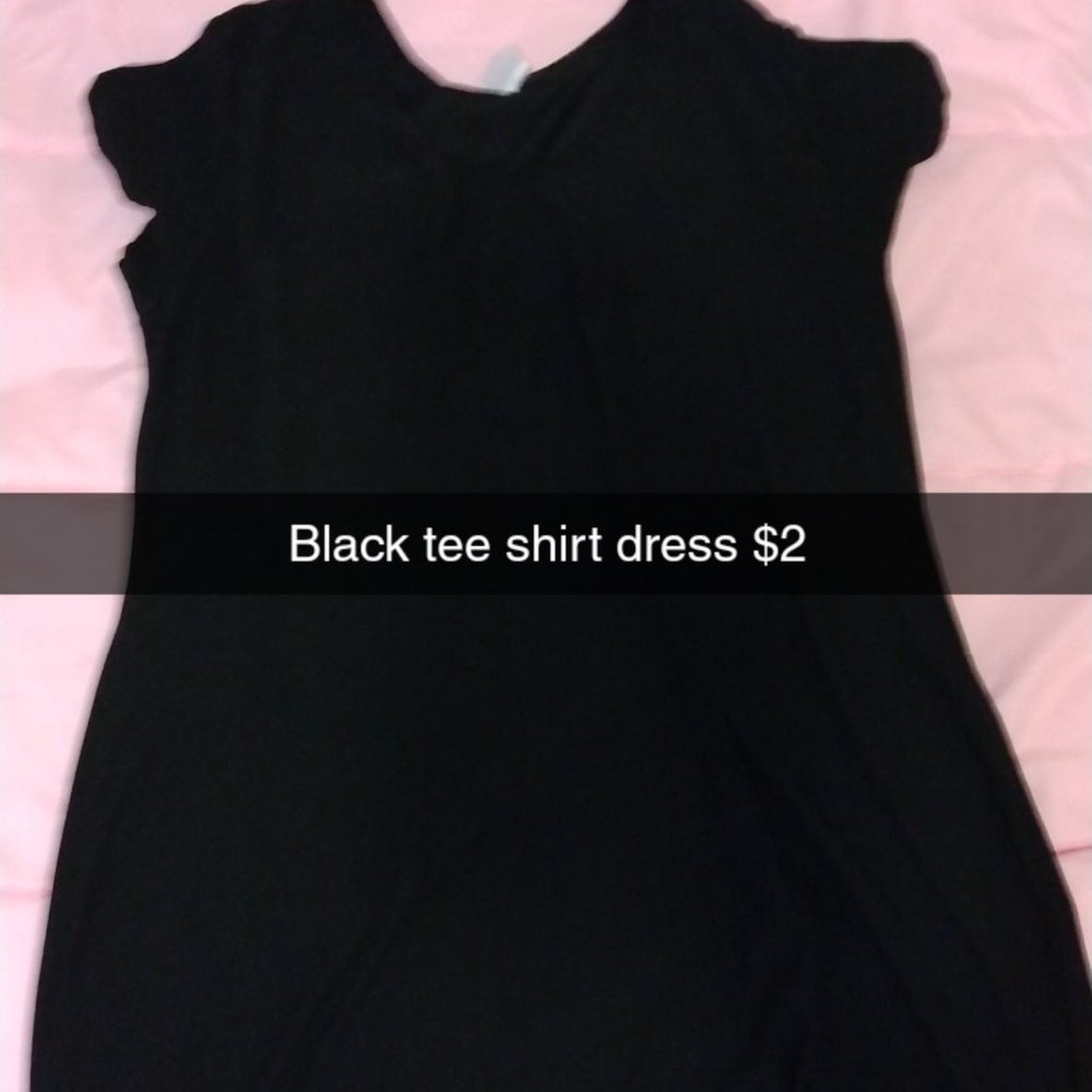 Black tee shirt dress